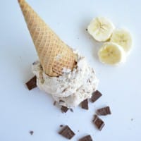 Fresh Banana Split Ice Cream