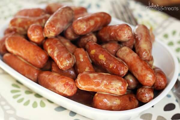 Crock Pot Kickin' Cheesy Beer Smokies ~ Your Favorite Smokies Loaded with Beer Cheese Sauce and Tabasco for a Kick!