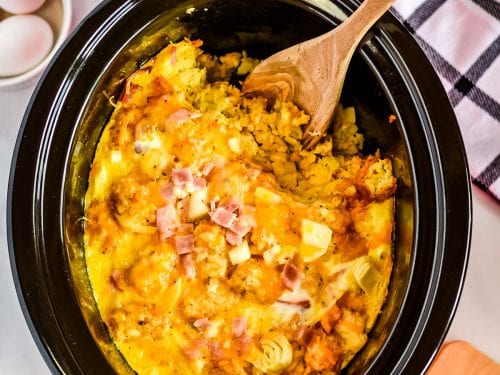 Crockpot Breakfast Casserole - The Girl Who Ate Everything