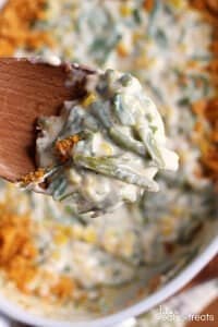 Green Bean Corn Casserole ~ Easy and Delicious Side Dish Loaded with Corn, Green Beans, and Cheese!