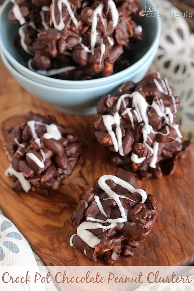 Crockpot Peanut Clusters Julie's Eats & Treats
