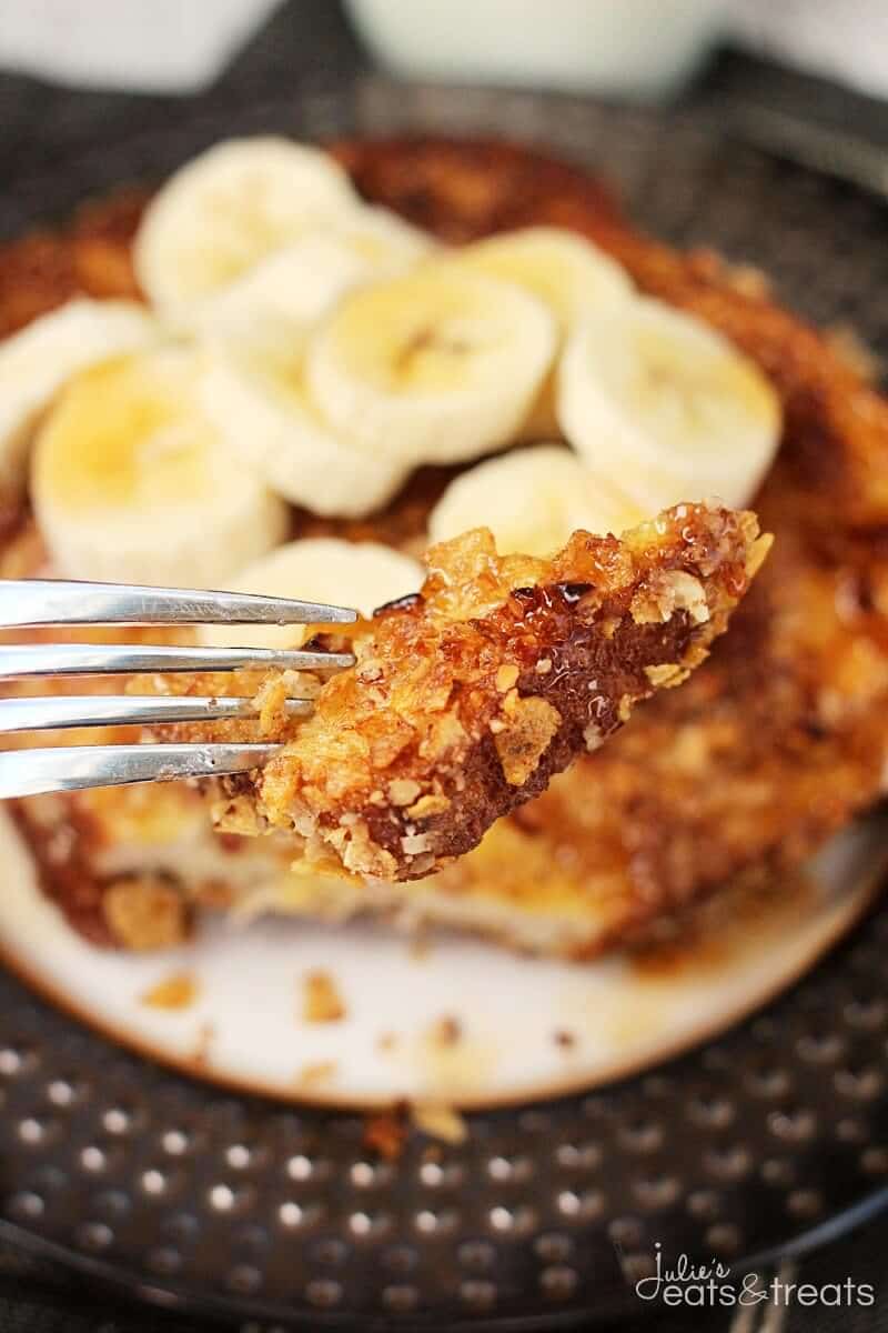 Crunchy Pecan Banana French Toast Bite