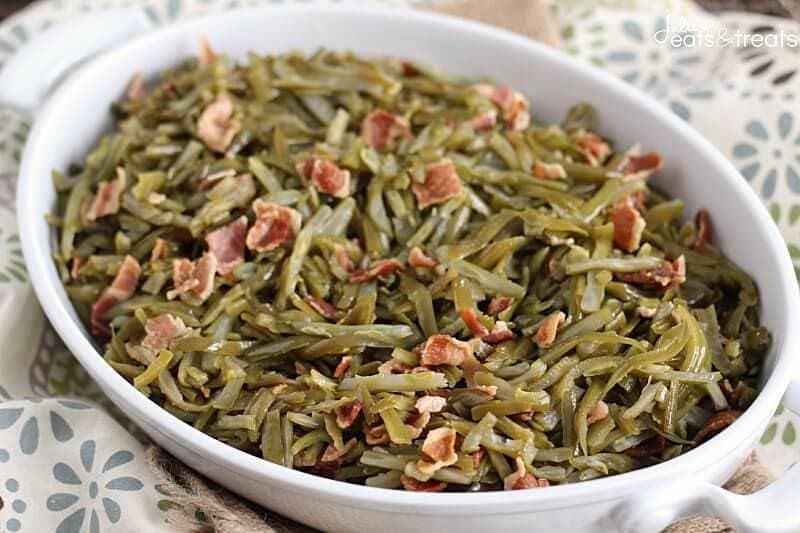 Crock Pot Green Beans with Bacon - Julie's Eats & Treats ®