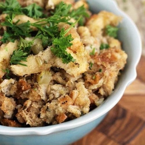 Crock Pot Stuffing - Julie's Eats & Treats