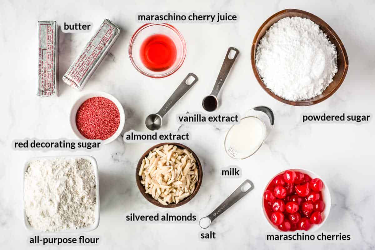 Almond Cherry Cookies Ingredients