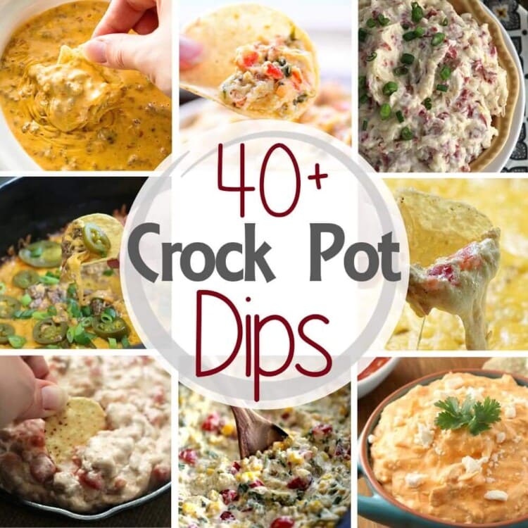 Check out these 40 Delicious Dip Recipes Made in the Slow Cooker! The Perfect Appetizers for Your Holiday Parties! Grab your Crock Pot and Take the Easy Route!