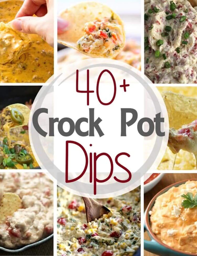 Check out these 40 Delicious Dip Recipes Made in the Slow Cooker! The Perfect Appetizers for Your Holiday Parties! Grab your Crock Pot and Take the Easy Route!