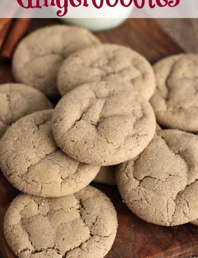 Gingerdoodles ~ Delicious Cookies that are the Perfect Marriage Between a Snickerdoodle and a Gingersnap!