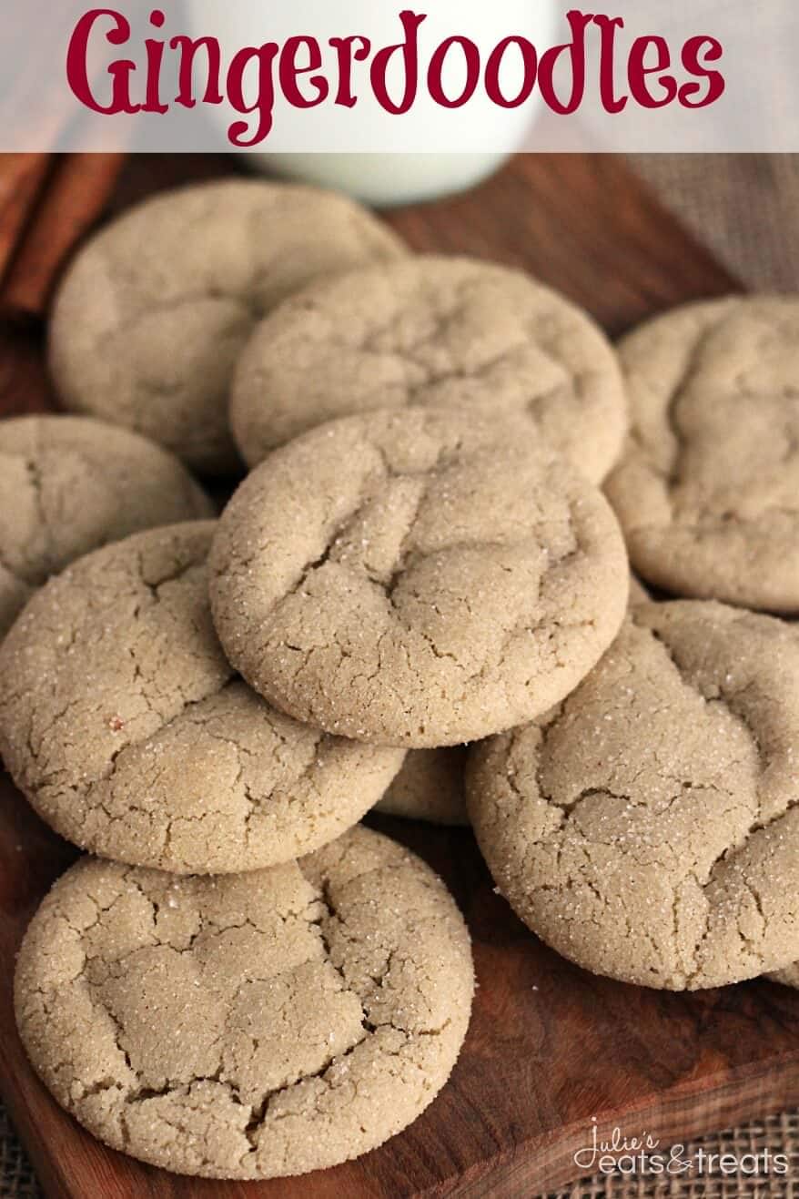 Gingerdoodles ~ Delicious Cookies that are the Perfect Marriage Between a Snickerdoodle and a Gingersnap!