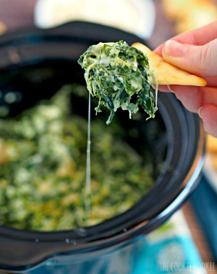 Skinny Parmesan Spinach Dip