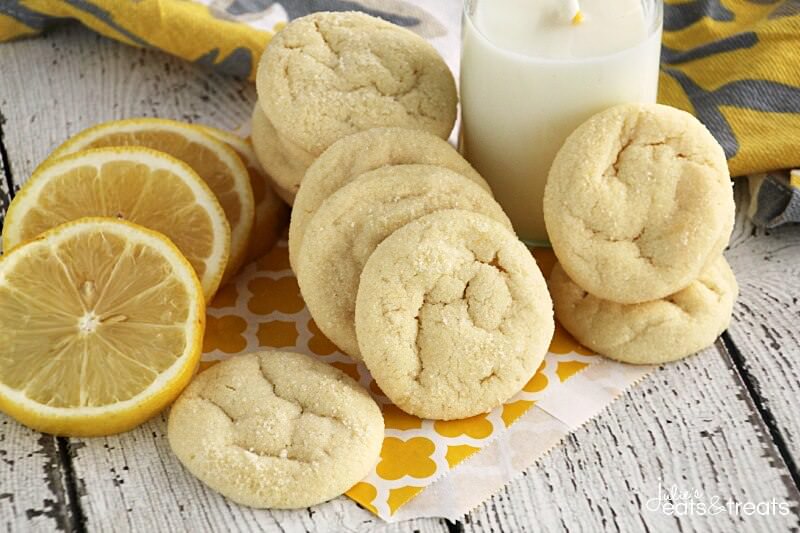 Lemon Sugar Cookies ~ Easy, Soft Lemon Pudding Cookies Rolled in Sugar!