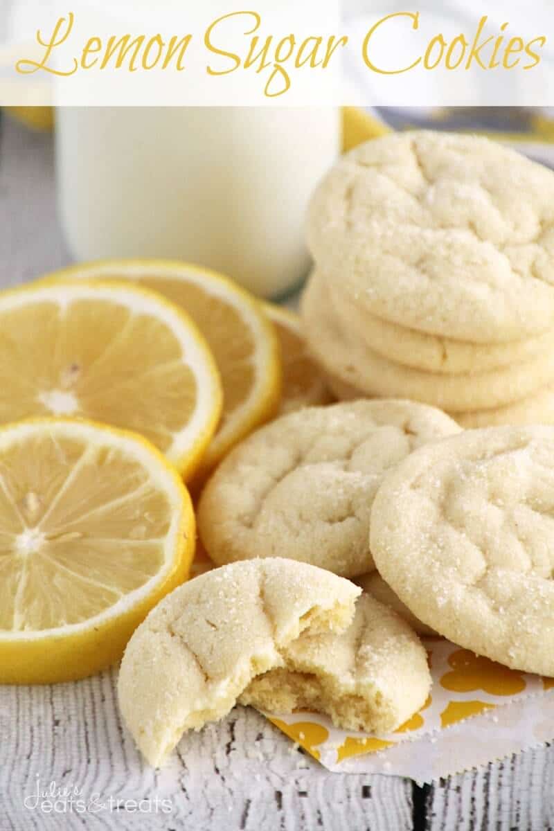 Lemon Sugar Cookies ~ Easy, Soft Lemon Pudding Cookies Rolled in Sugar!