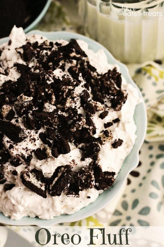 Oreo Fluff in Blue Bowl