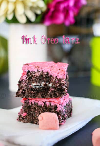 Pink Oreo Bars from kleinworthco.com