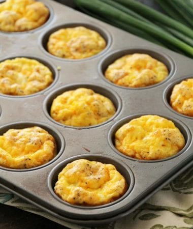Ham & Cheese Egg Muffins ~ Quick, Easy and Delicious Breakfast or Snack! Fluffy Egg Muffins with Ham & Cheese!