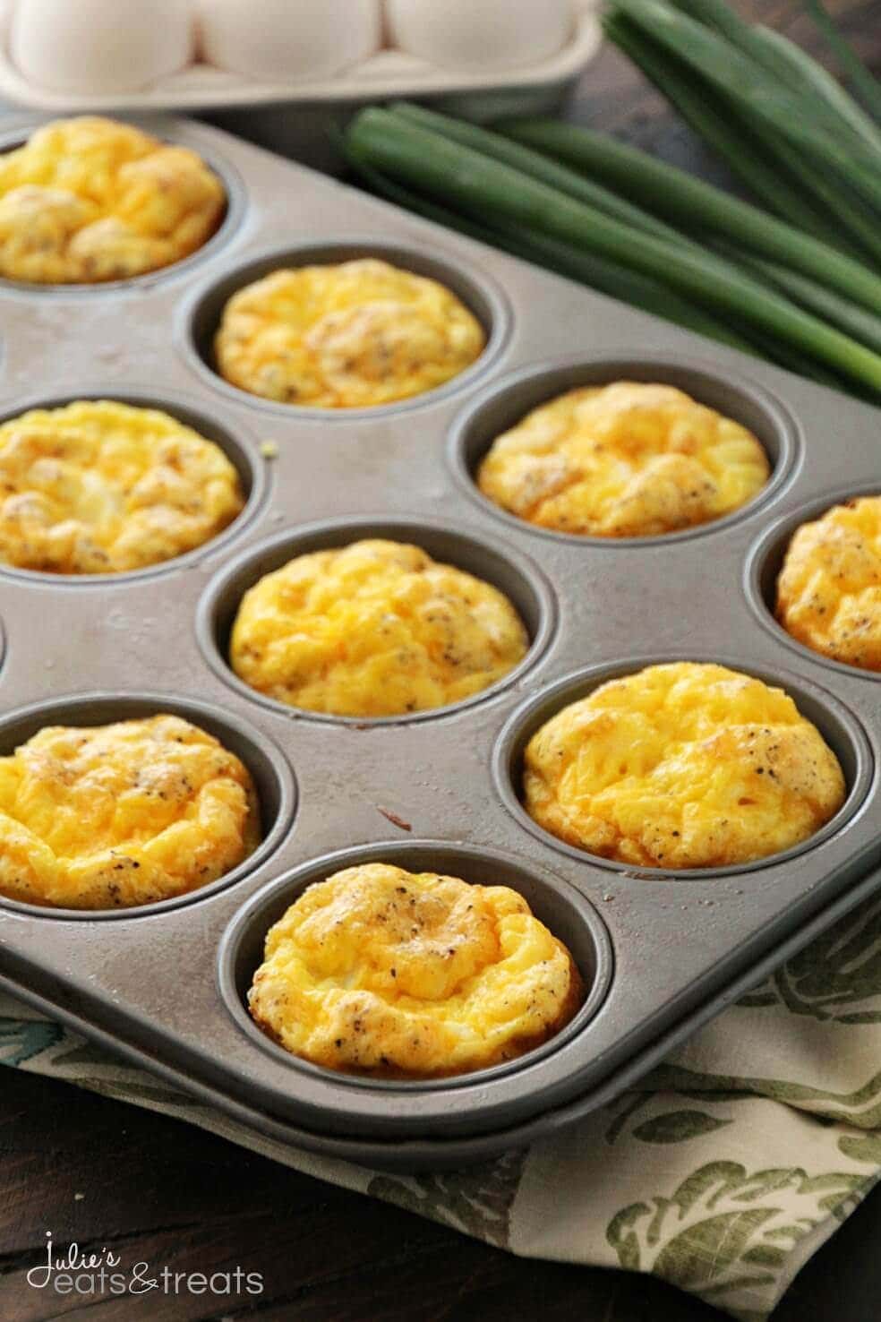 Ham & Cheese Egg Muffins ~ Quick, Easy and Delicious Breakfast or Snack! Fluffy Egg Muffins with Ham & Cheese!