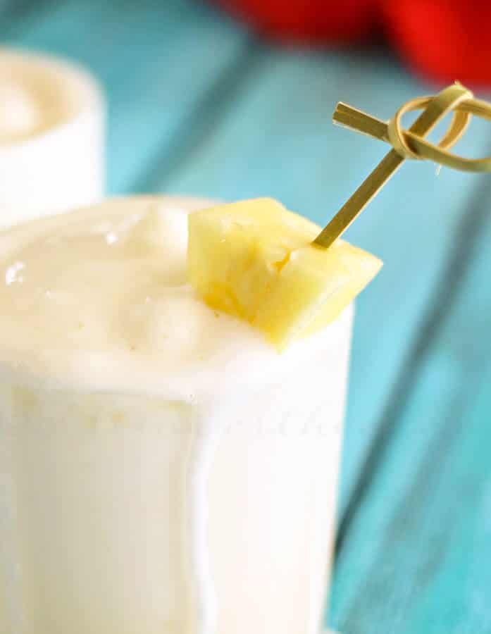 Pineapple Cooler ~ Cool, Sweet & Creamy Dessert Drink Recipe Perfect for Hot Summer Days!