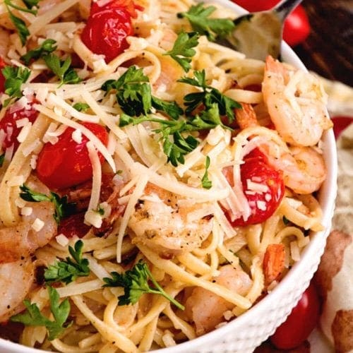 Shrimp Pasta With Grilled Tomatoes And Shrimp Julie S Eats