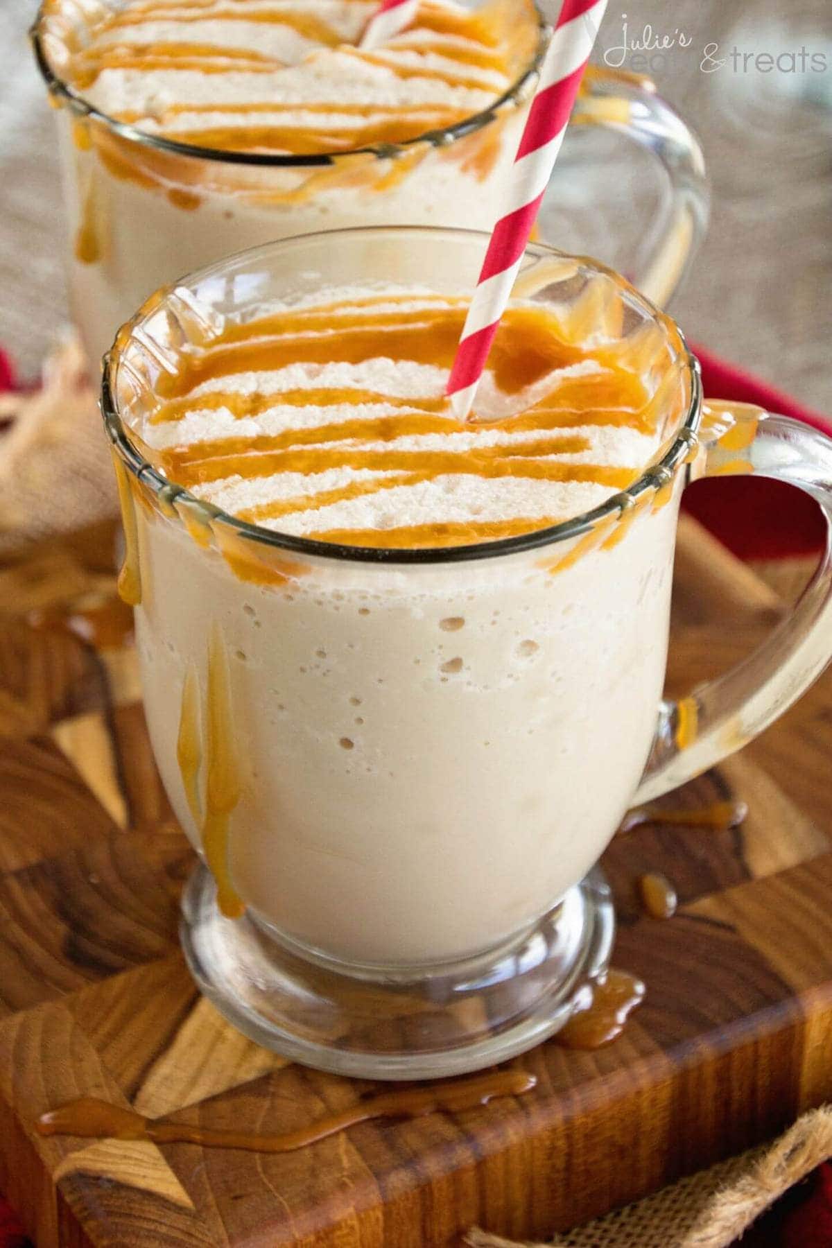 RumChata Iced Coffee Slush~ Your Favorite Ice Coffee Recipe Taken up a Notch with RumChata! Frozen to Perfection!