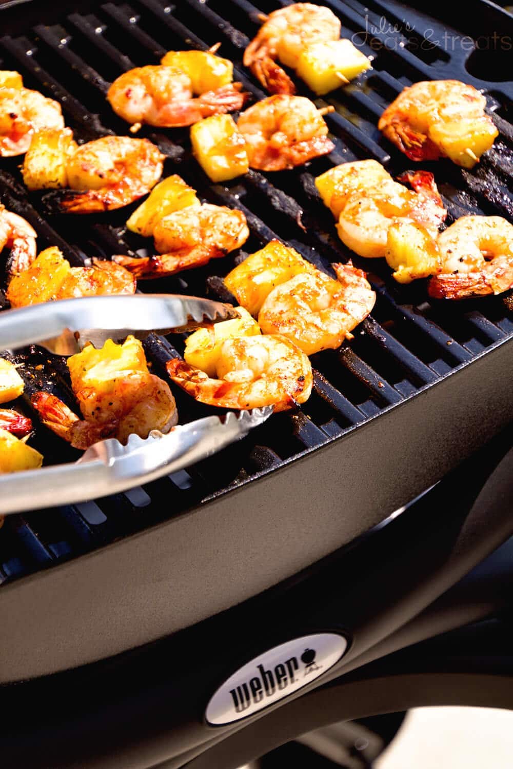 Grilled BBQ Pineapple Shrimp Bites ~ Delicious, Grilled Pineapple and Shrimp Bites Seasoned with BBQ Seasoning and Sauce then Grilled to Perfection!