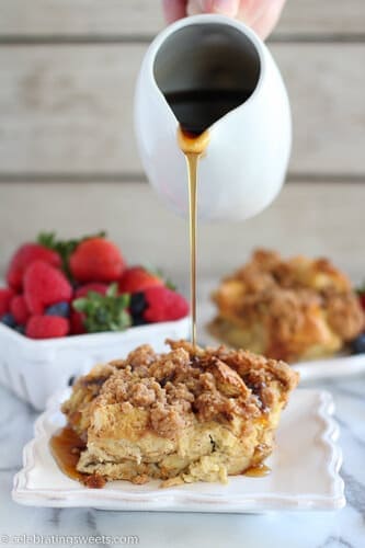 Cinnamon Vanilla Baked French Toast