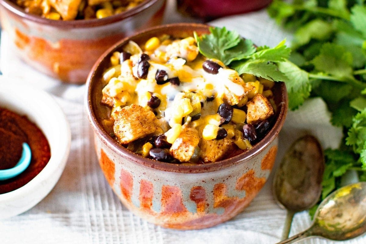 Easy Southwest Chicken Soup with Black Beans