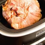 Honey glazed ham in a crock pot
