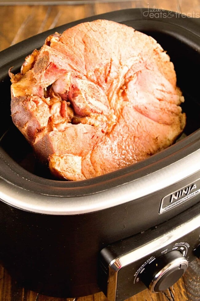 Crock Pot Honey Ham - Julie's Eats & Treats ®