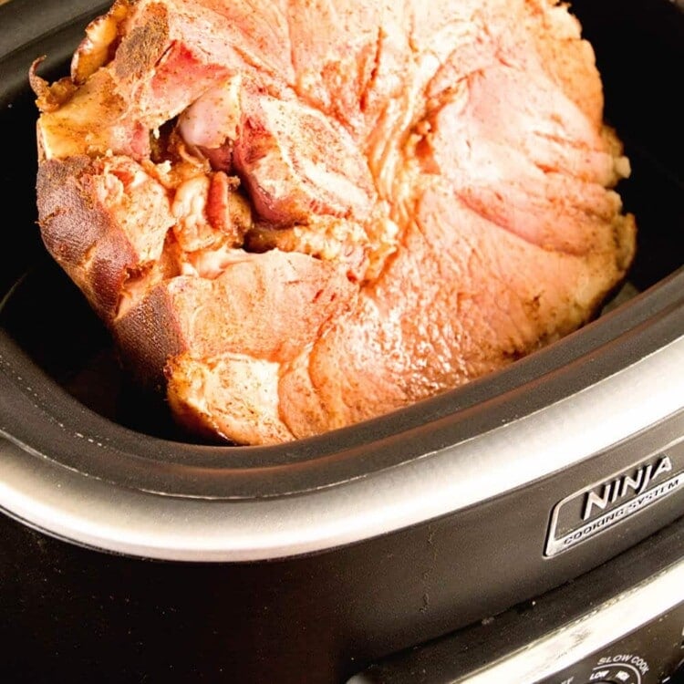 Crock Pot Honey Glazed Ham ~ Easy Ham, Slow Cooked and Smothered in a Honey Glaze!