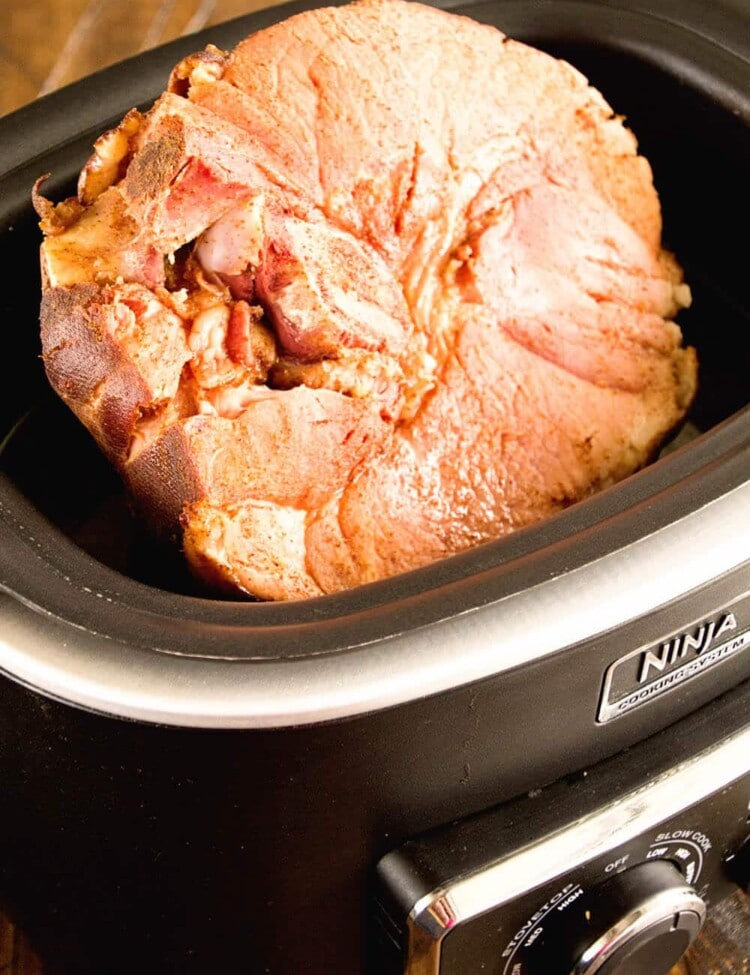 Crock Pot Honey Glazed Ham ~ Easy Ham, Slow Cooked and Smothered in a Honey Glaze!