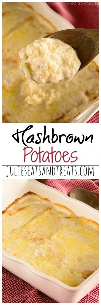 Hashbrown Casserole Recipe ~ Creamy, Delicious Hashbrowns! This is the Potato Dish we ask Mom for EVERY HOLIDAY!