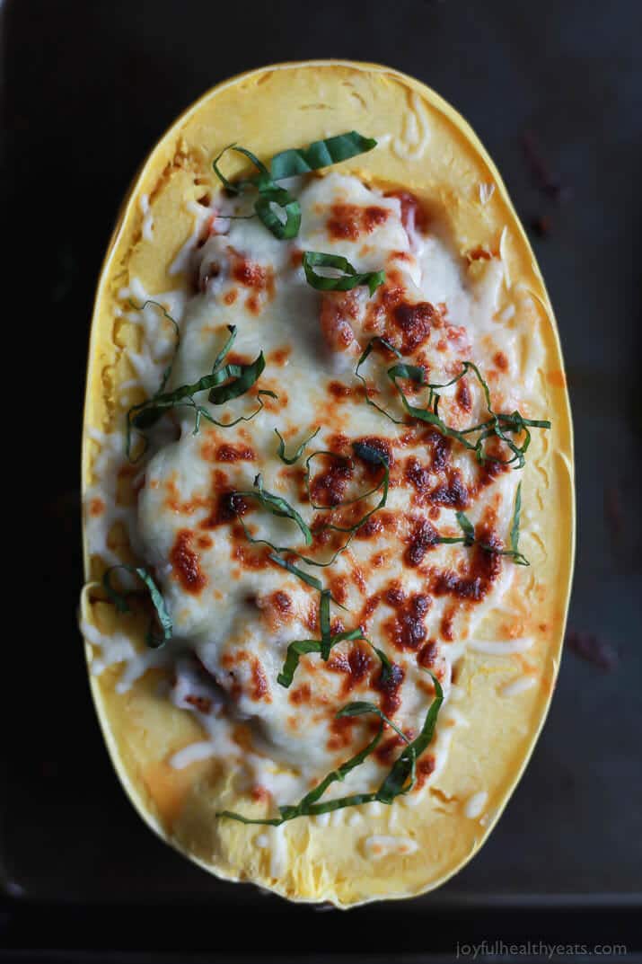 Lasagna Stuffed Spaghetti Squash-2