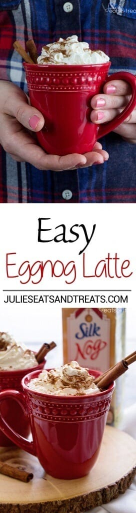 Easy Eggnog Latte Recipe ~ Festive, Delicious Dairy-Free Eggnog Latte Perfect for the Holiday Season!