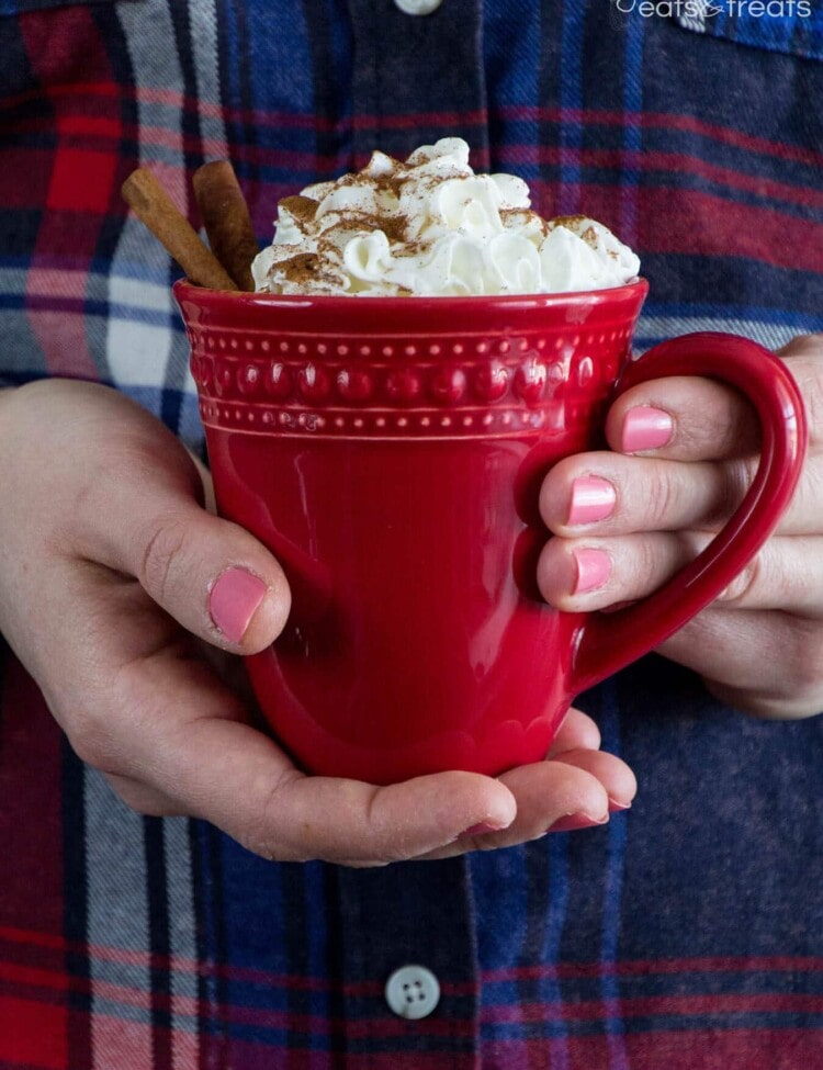 Easy Eggnog Latte Recipe ~ Festive, Delicious Dairy-Free Eggnog Latte Perfect for the Holiday Season!