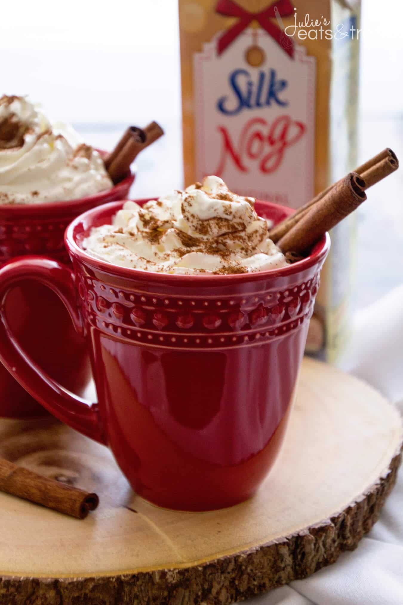 Easy Eggnog Latte Recipe ~ Festive, Delicious Dairy-Free Eggnog Latte Perfect for the Holiday Season! 