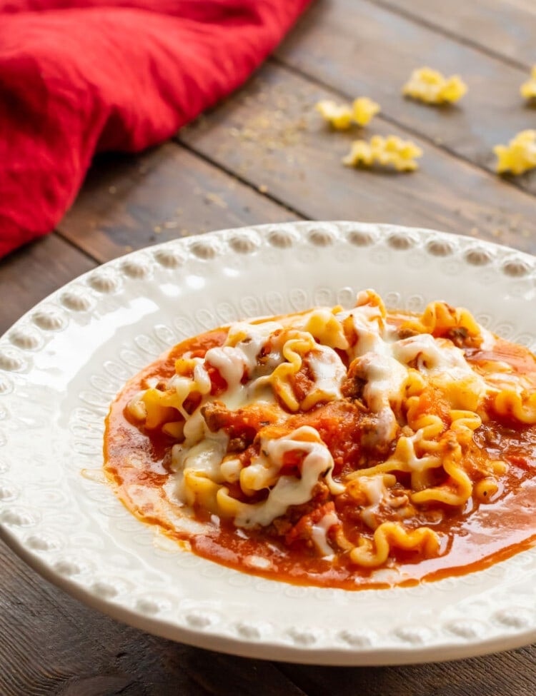 Bowl of Lasagna Soup