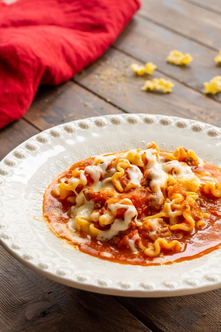 Bowl of Lasagna Soup