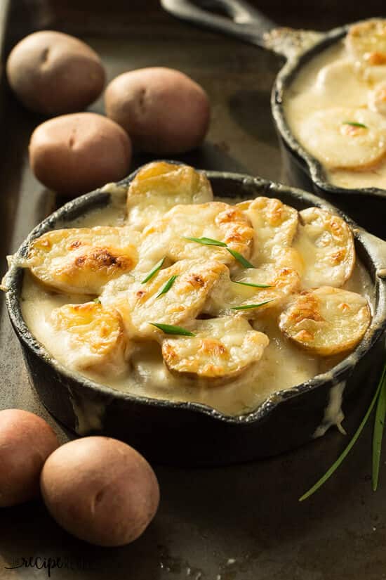 Easy Skillet Scalloped Potatoes Au Gratin www.thereciperebel.com (2 of 10)