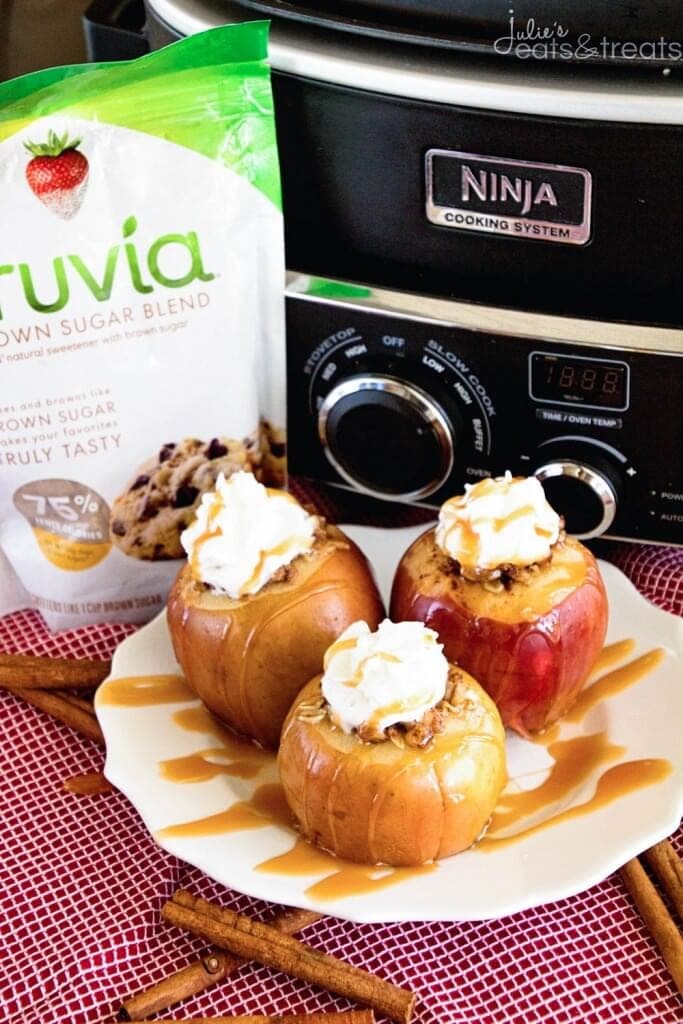 Light Crock Pot Baked Apples Recipe Julie's Eats & Treats