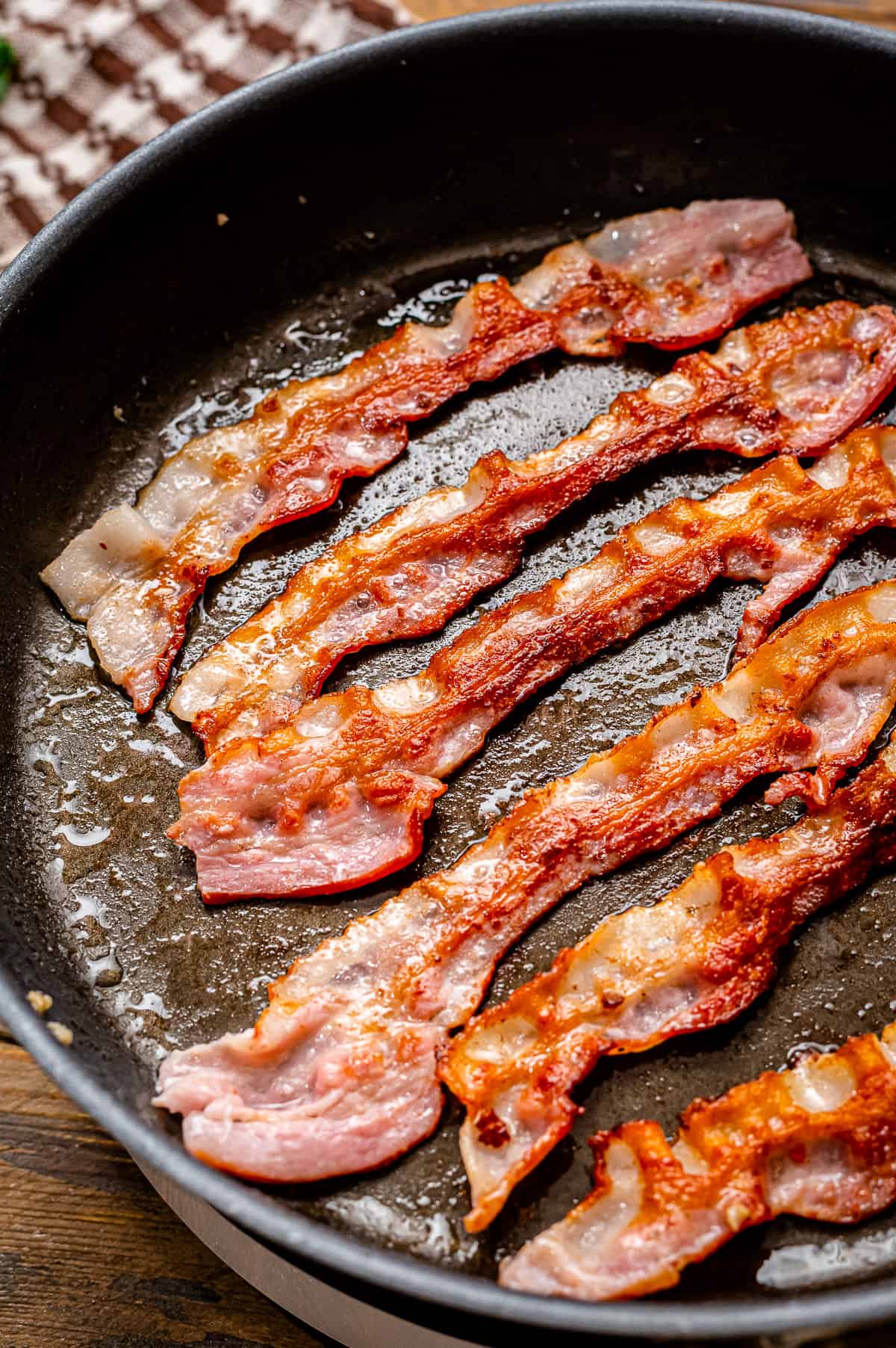 frying back in a black skillet