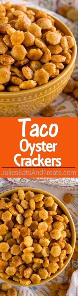 Taco Oyster Crackers Recipe ~ Quick, Easy Snack Mix Recipe that's Got a Kick to it! No One Will Be Able to Stop Munching on These!