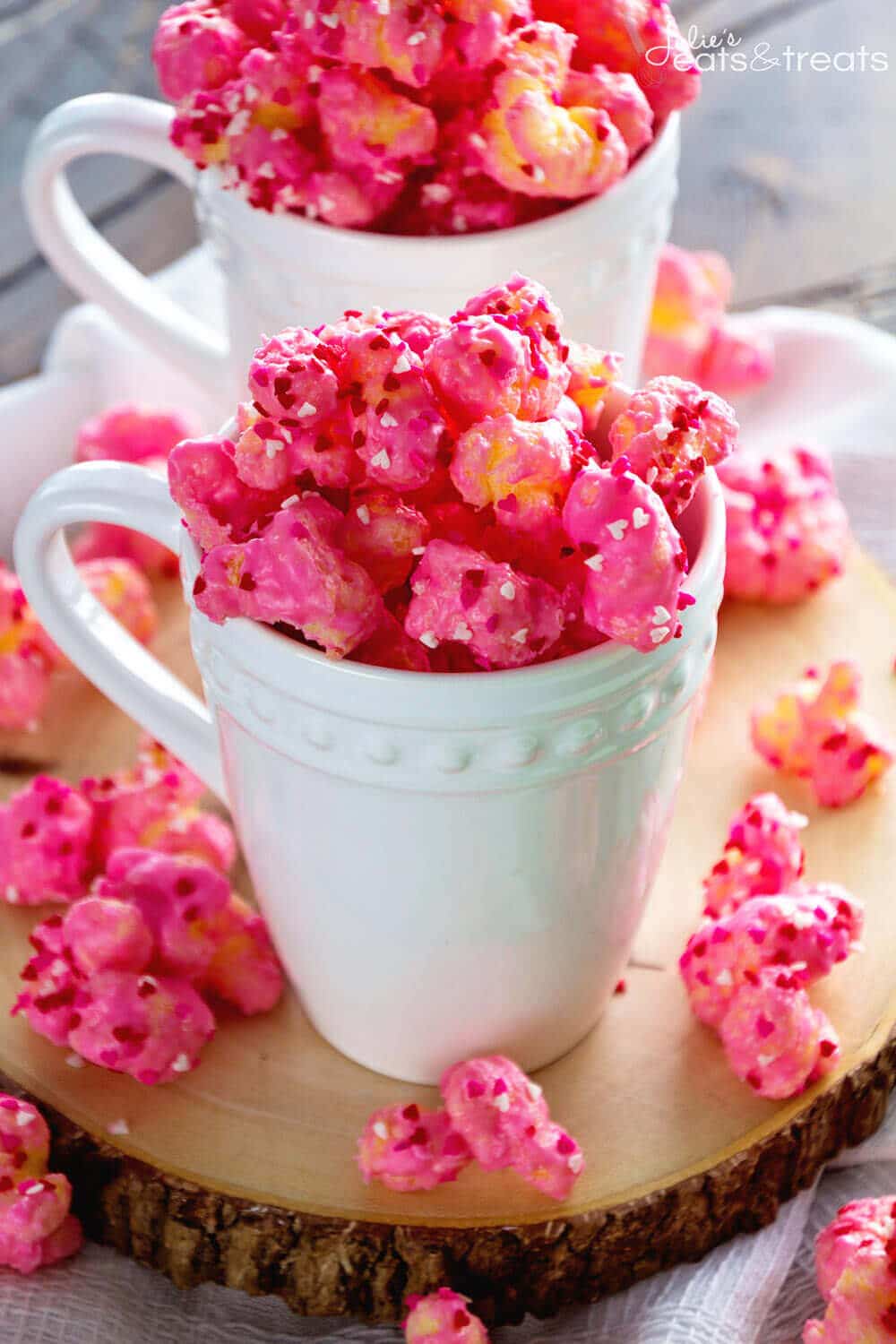 Puff Corn Valentines Snack Mix ~ Delicious, Festive Valentine's Day Snack Mix! Perfectly Sweet and Salty Plus So Easy the Kids Can Help!