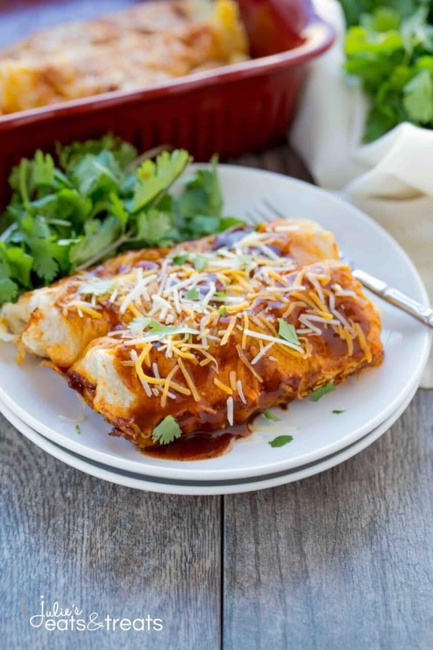 Potato Enchiladas on plate