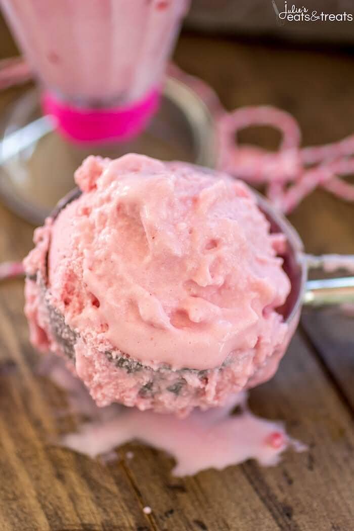 Scoop of Strawberry Ice Cream