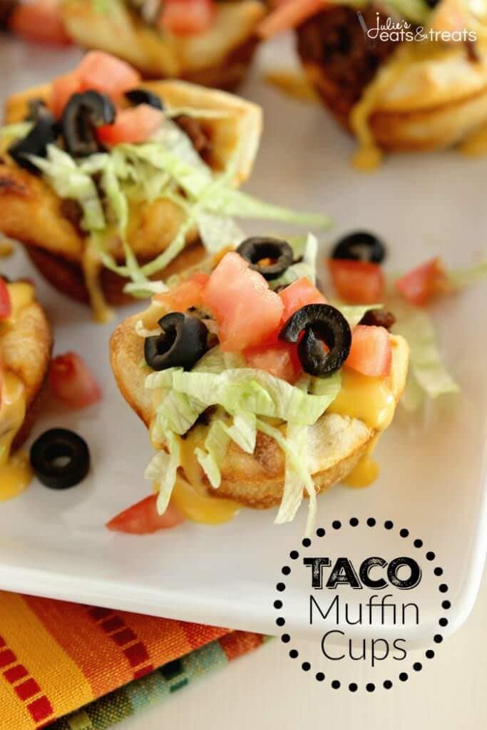 Taco Muffin Cups Recipe Julie's Eats & Treats