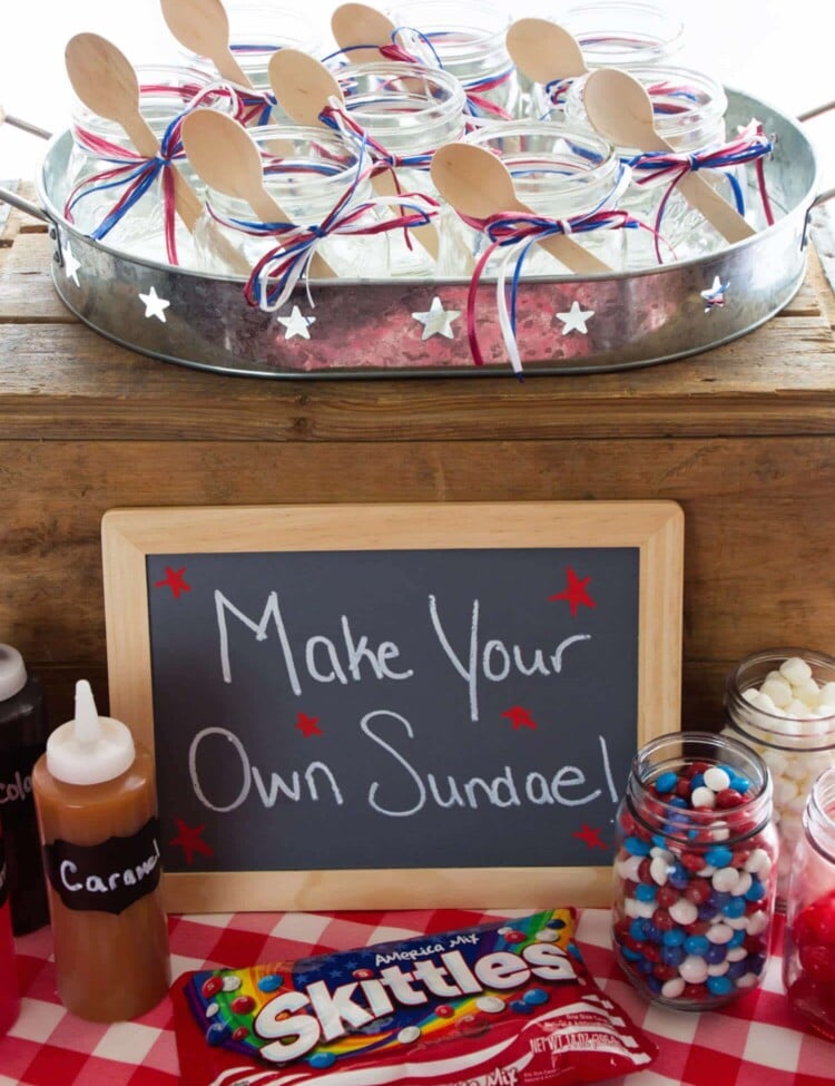 DIY Sundae Ice Cream Bar Party ~ Cool Off this Summer with a Festive DIY Sundae Bar! Grab Your Ice Cream, Toppings and Indulge in This Fun Treat! Perfect for a Summer Party!