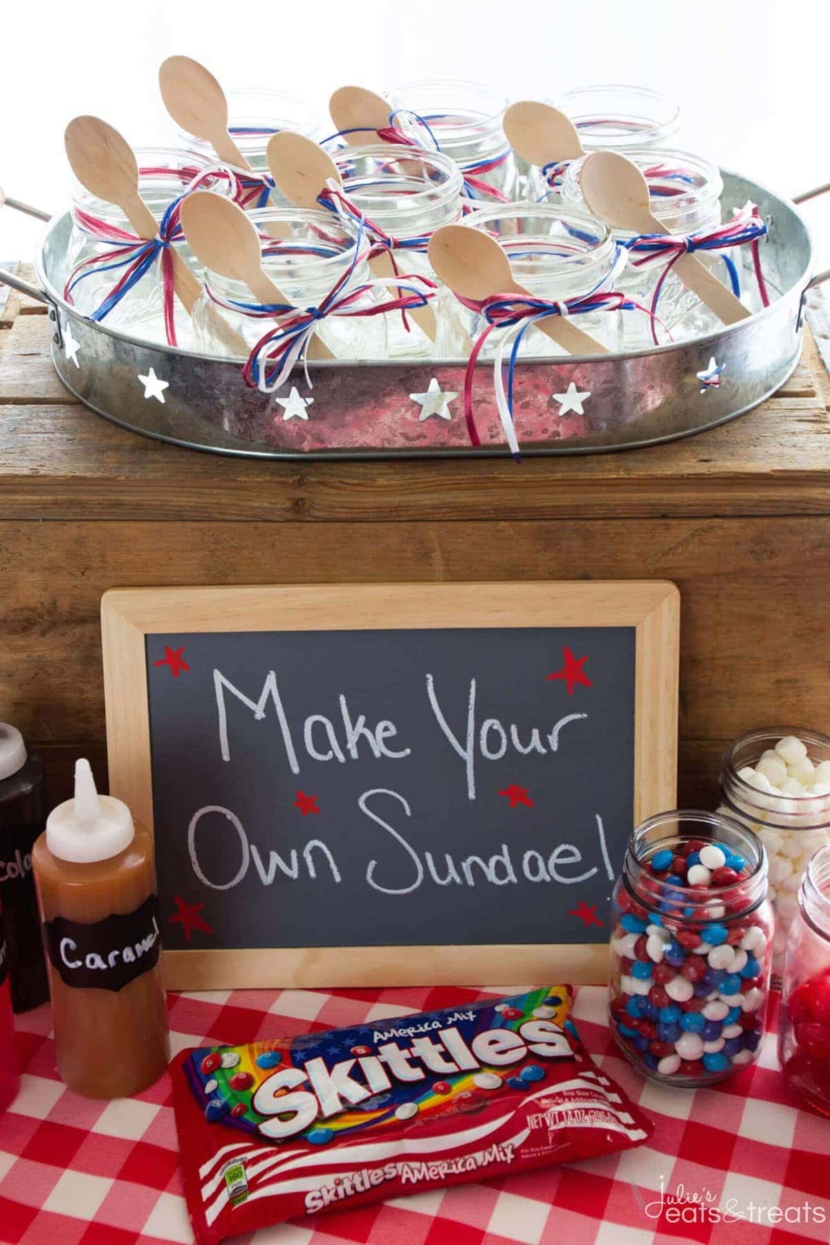 DIY Sundae Ice Cream Bar Party ~ Cool Off this Summer with a Festive DIY Sundae Bar! Grab Your Ice Cream, Toppings and Indulge in This Fun Treat! Perfect for a Summer Party!