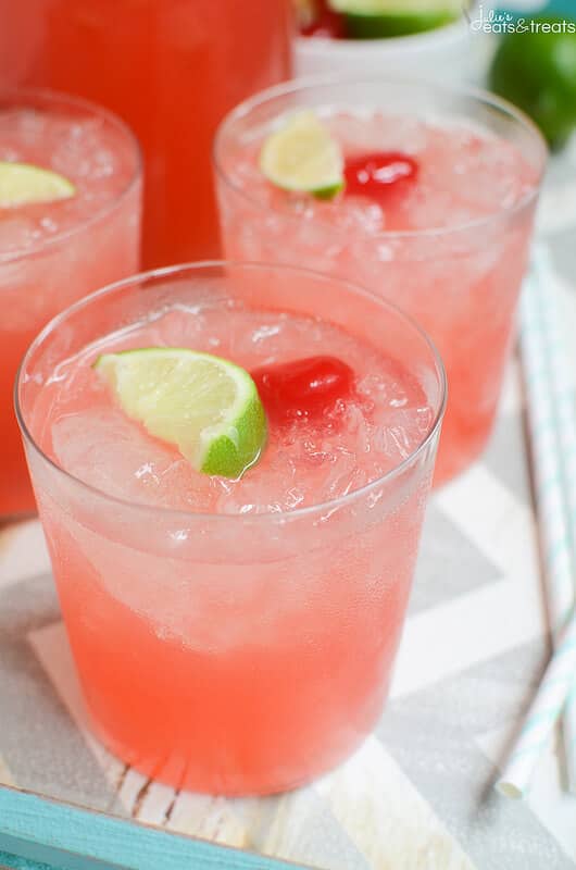 Sparkling Cherry Limemade - the perfect refreshing summer drink! 