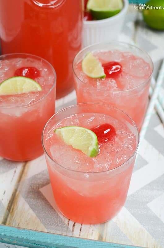 Sparkling Cherry Limemade - the perfect refreshing summer drink! 