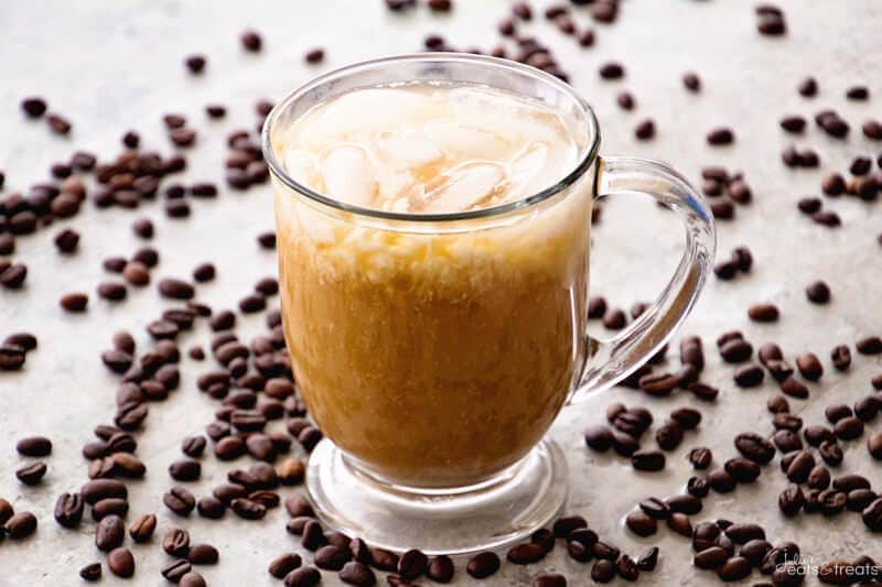 Skinny Vanilla Homemade Iced Coffee-image